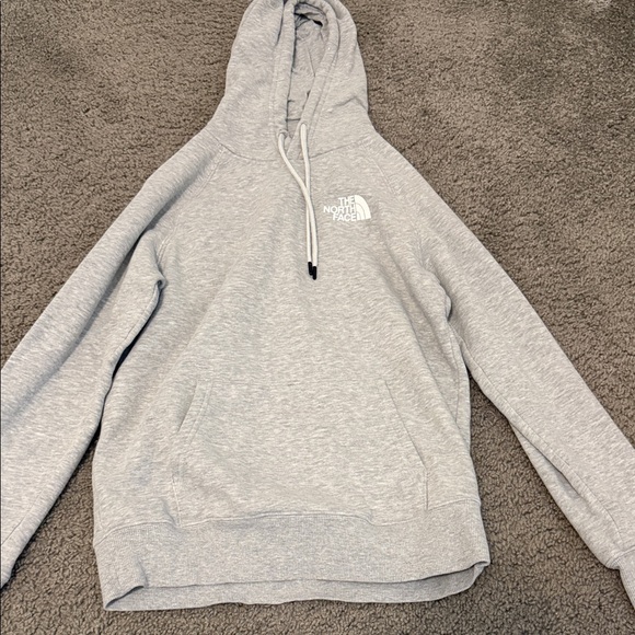 The North Face Light Gray Pullover Hoodie - Picture 1 of 2